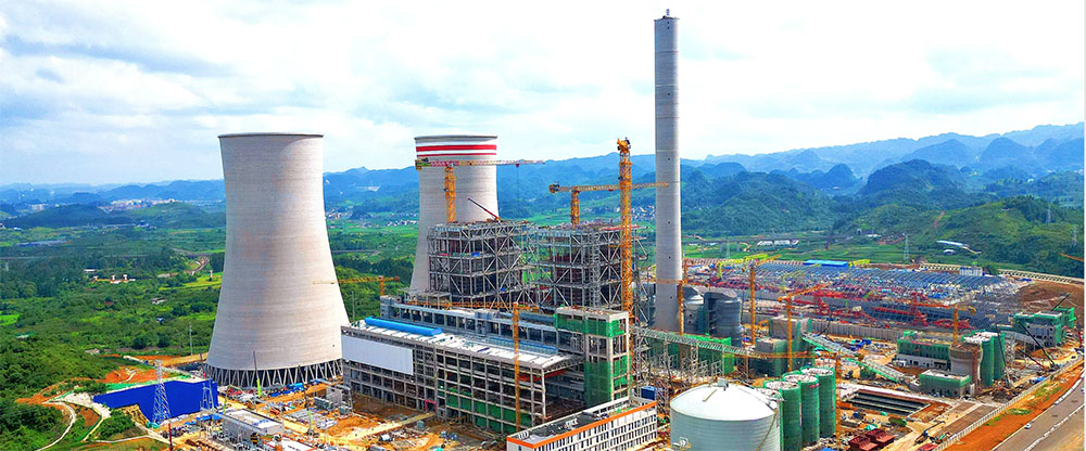 盘江普定2 66kw火电厂钢结构项目